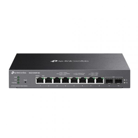 TP-Link Omada Managed Smart Switch L2 PoE+ with 8xEthernet Ports and 2xSFP Slots (SG2210XMP-M2)