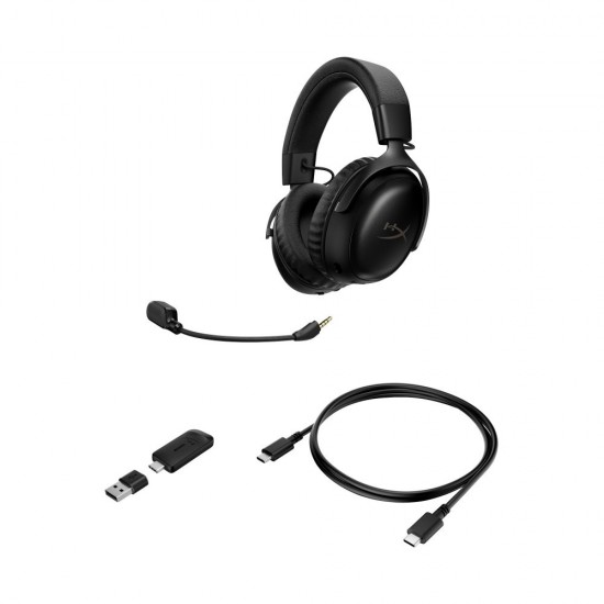 HyperX Cloud III S Wireless Over Ear Gaming Headset Black - A59YZAA