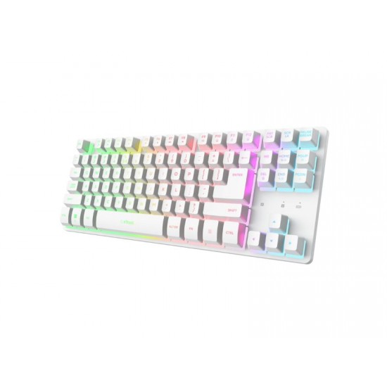 Gaming Keyboard Trust GXT831W Thado TKL White US - 26083