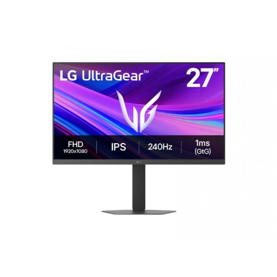 LG Gaming Monitor UltraGear 27'' FHD 240Hz G-Sync Compatible / Tilt/Height/Swivel/Pivot Adjustable Stand   (27G440A-B)