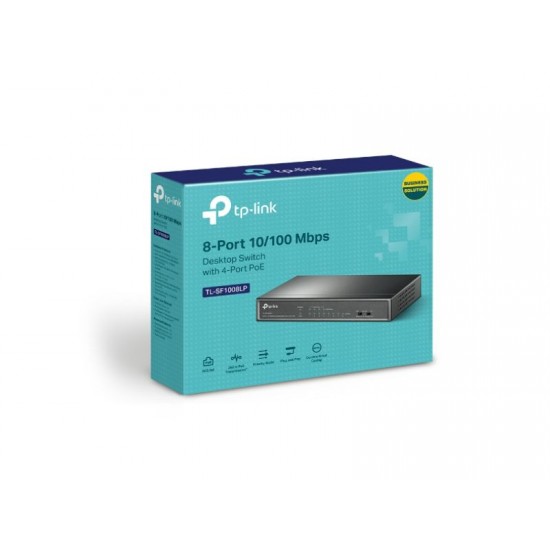 Tp-Link 8-Port 10/100Mbps Desktop Switch with 4-Port PoE (TL-SF1008LP)