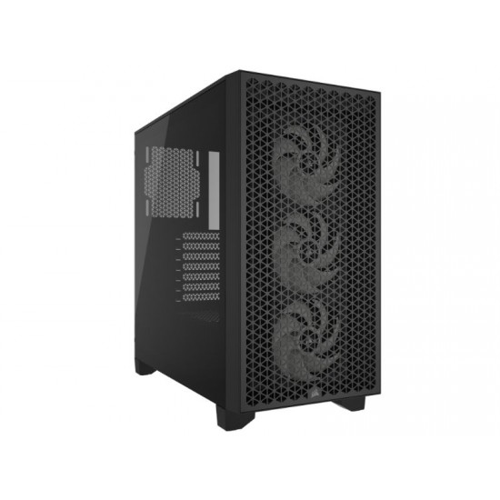 Corsair Mid Tower ATX Case 3000D RGB Airflow Windowed Tempered Glass - Black - CC-9011255-WW