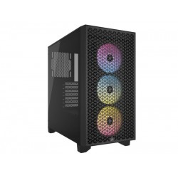 Corsair Mid Tower ATX Case 3000D RGB Airflow Windowed Tempered Glass - Black - CC-9011255-WW