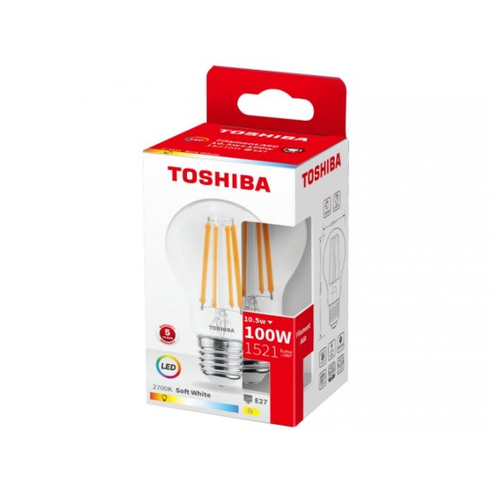 TOSHIBA LED FILAMENT A60 E27 10.5W 2700K