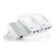 Tp-Link AV600 Powerline Wi-Fi 3-Pack Kit (TL-WPA4220 TKIT)