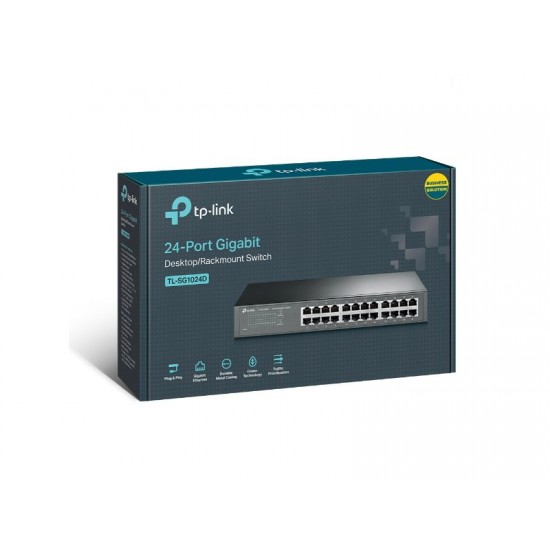 Tp-Link 24-Port Gigabit Desktop/Rackmount Switch (TL-SG1024D)