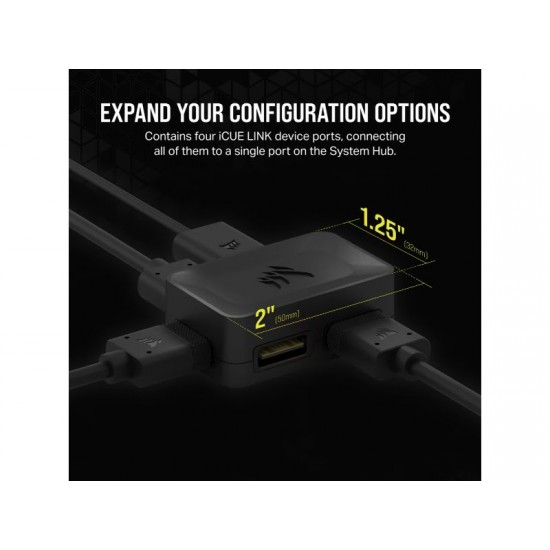 Corsair 4-Way Signal Splitter iCUE Link - Black - CX-9070015-WW