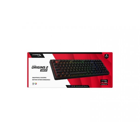 HyperX Origins 2 1800 Mechanical Gaming Keyboard RGB (US Layout) - Black - B4QS4AA