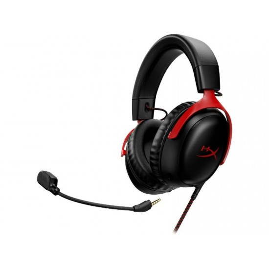HyperX Cloud III Over Ear Wired Gaming Headset Black/Red - 727A9AA