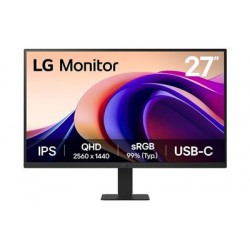 LG 27'' QHD Monitor computer monitor 68.6 cm (27") 2560 x 1440 pixels Quad HD Black