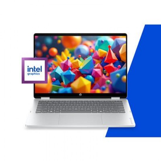 HP OmniBook 5 Flip 2-in-1 Laptop Next Gen AI 14-km0000nv Copilot+ PC Intel Core Ultra 9 35.6 cm (14") Touchscreen 2K Wi-Fi 6 (802.11ax) Windows 11 Pro Silver