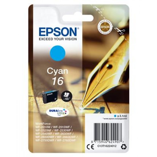 Epson Pen and crossword Singlepack Cyan 16 DURABrite Ultra Ink