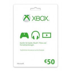 Microsoft  GC - Xbox LIVE Branded EMEA Online Product Key License 1 License ESD ESD 50 EUR Refresh