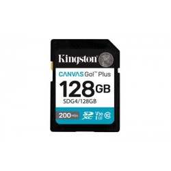 Kingston Technology 128GB SDXC Canvas Go Plus Gen4 200MB/s C10 UHS-I U3 V30