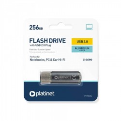 PLATINET USB 2.0 X-DEPO  Flash Disk 128GB μαύρο PMFE128