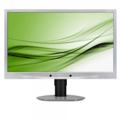 Used (A-) Monitor 241B4L LED/Philips/24``FHD/1920x1080/Wide/Silver/Black/w/Speakers/Grade A-/D-SUB &