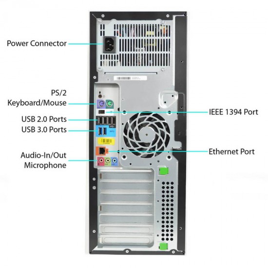 HP Z420 Tower Xeon E5-1650(6-Cores)/8GB DDR3/1TB/Nvidia 2GB/DVD/7P Grade A+ Workstation Refurbished