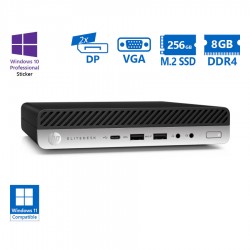 HP EliteDesk 800G5 DM i5-9500/8GB DDR4/256GB M.2 SSD/No ODD/10P Grade A Refurbished PC