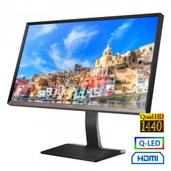Used Monitor S32D850T Q-LED/Samsung/32``QHD/2560x1440/Wide/Black/DVI-D & DP & HDMI & USB 3.0 HUB