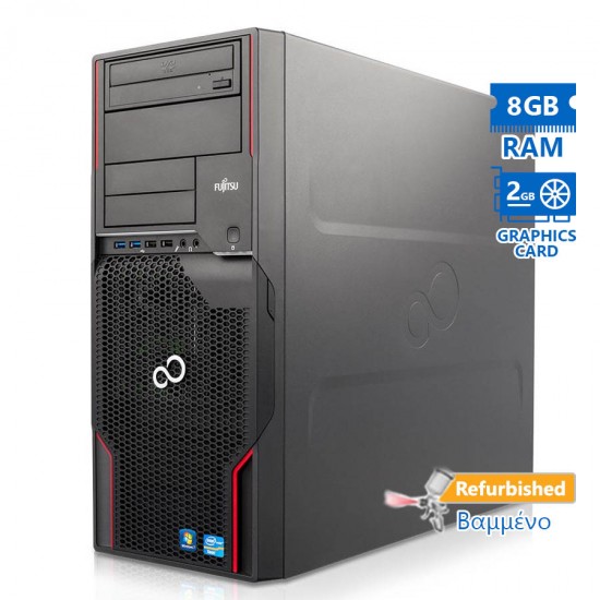 Fujitsu Celsius M720 Tower Xeon E5-1650(6-Cores)/8GB DDR3/1TB/Nvidia 2GB/DVD/7P Grade A+ Workstation