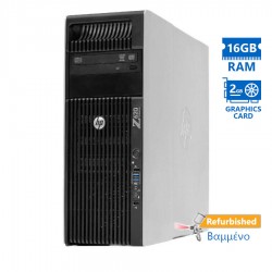 HP Z620 Tower Xeon E5-2620(6-Cores)/16GB DDR3/1TB/Nvidia 2GB/DVD/7P Grade A+ Workstation Refurbished