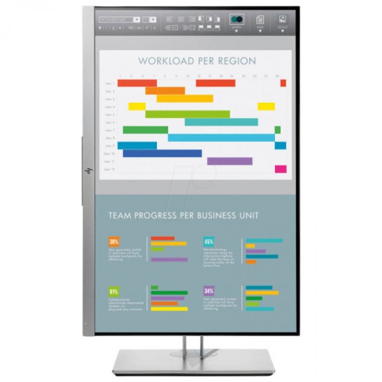 Used Monitor E243 IPS LED/HP/24``FHD/1920x1080/Wide/Silver/Black/D-SUB & DP & HDMI & USB HUB