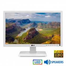 Used (A-) Monitor 24MB37PM LED/LG/24\\"FHD/1920x1080/Wide/White/w/Speakers/Grade A-/D-SUB & DVI-D