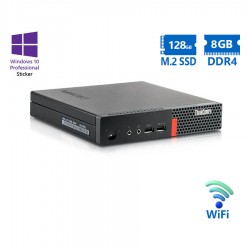 Lenovo ThinkCentre M910q Tiny WiFi i5-7500T/8GB DDR4/128GB M.2 SSD/No ODD/10P Grade A Refurbished PC