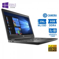 Dell (A-) Latitude 5580 i7-7820HQ/15.6``FHD/8GB DDR4/256GB M.2 SSD/No ODD/GeForce 940MX (2GB)/Camera