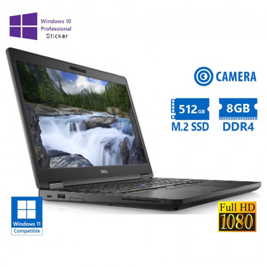 Dell (A-) Latitude 5591 i7-8850H/15.6``FHD/8GB DDR4/512GB M.2 SSD/No ODD/Camera/10P Grade A- Refurbi