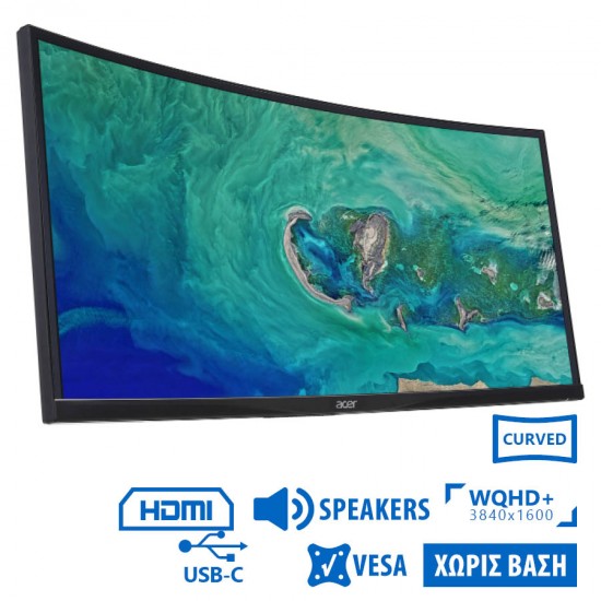 Used (A-) Monitor CZ380CQK Curved/Acer/38``UW-QHD/3840x1600/Black/w/Speakers/No Stand/Grade A-/DP &