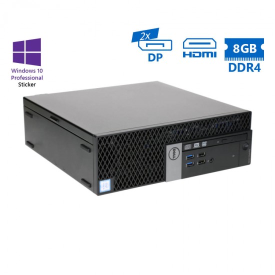 Dell 7040 SFF i5-6500/8GB DDR4/500GB/No ODD/10P Grade A Refurbished PC