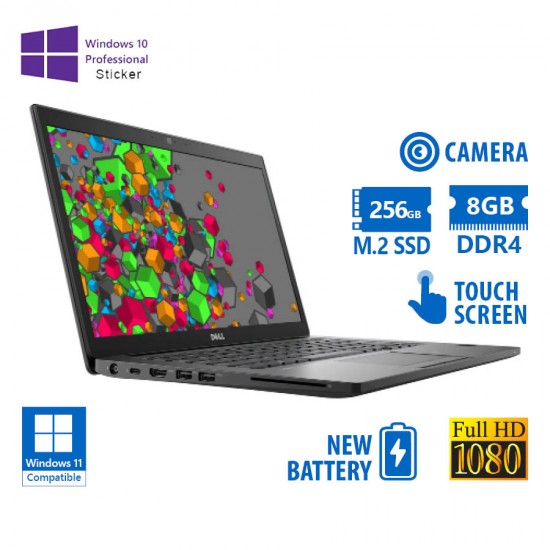Dell Latitude 7490 i5-8350U/14``FHD Touchscreen/8GB DDR4/256GB M.2 SSD/No ODD/Camera/New Battery/10P