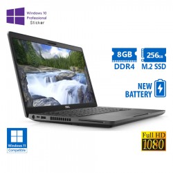 Dell Latitude 5400 i5-8365U/14``FHD/8GB DDR4/256GB M.2 SSD/No ODD/New Battery/10P Grade A Refurbishe