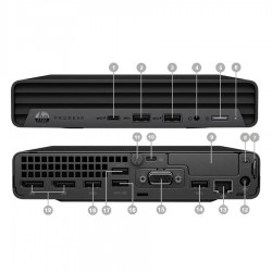 HP ProDesk 600G6 DM WiFi i5-10500T/8GB DDR4/256GB M.2 SSD/No ODD/10P Grade A Refurbished PC