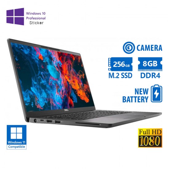 Dell (A-) Latitude 7400 i5-8365U/14``FHD/8GB DDR4/256GB M.2 SSD/No ODD/Camera/New Battery/10P Grade