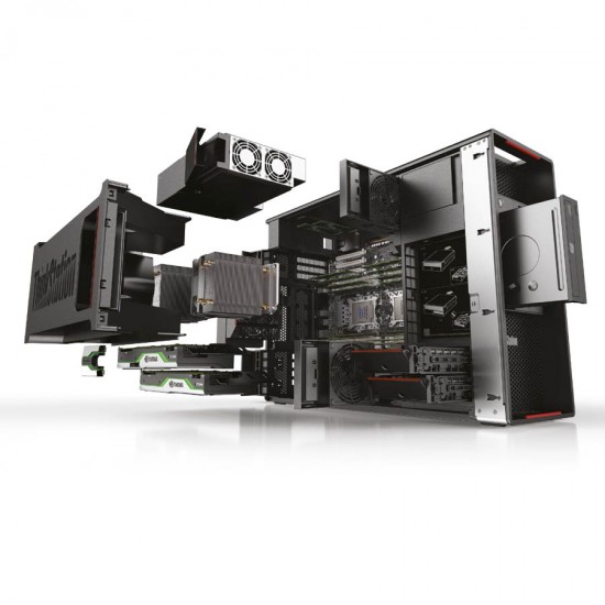 Lenovo Thinkstation P500 Tower Xeon E5-1650v3(6-Cores)/32GB DDR4/2TB/Nvidia 4GB/DVD/8P Grade A+ Work