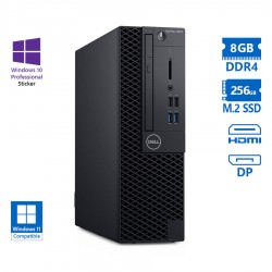 Dell (A-) 3070 SFF i5-9500/8GB DDR4/256GB M.2 SSD/No ODD/10P Grade A- Refurbished PC