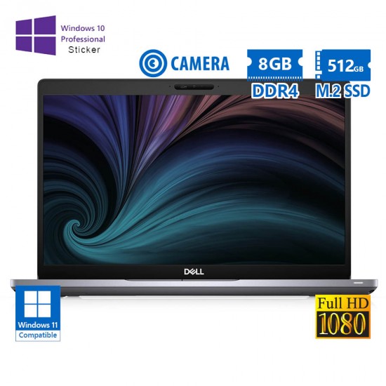 Dell Latitude 5510 i5-10310U/15.6``FHD/8GB DDR4/512GB M.2 SSD/No ODD/Camera/10P Grade A Refurbished