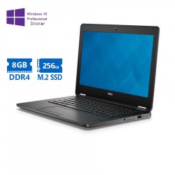 Dell (A-) Latitude E7270 i5-6300U/12.5``/8GB DDR4/256GB M.2 SSD/No ODD/Camera/10P Grade A- Refurbish