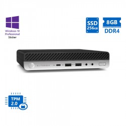 HP EliteDesk 800G3 DM i5-7500T/8GB DDR4/256GB SSD/No ODD/10P Grade A Refurbished PC