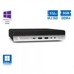 HP EliteDesk 800G4 DM i7-8700/8GB DDR4/512GB M.2 SSD/No ODD/10H Grade A Refurbished PC