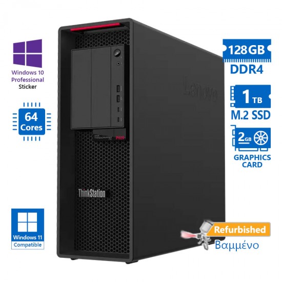 Lenovo ThinkStation P620 Tower AMD Ryzen Threadripper Pro 3995WX(64-Cores)/128GB DDR4/1TB M.2 SSD/Nv