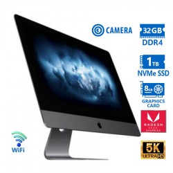 Apple (A-) iMacPro 1,1 A1862 WiFi w/Monitor 27``5K/Xeon W-2140B (8-Cores)/32GB DDR4/1TB NVMe SSD/Rad
