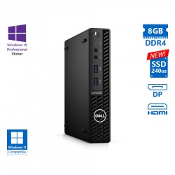 Dell Optiplex 3080 DM i5-10500T/8GB DDR4/240GB SSD New/No ODD/10P Grade A Refurbished PC