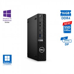Dell Optiplex 5080 DM i5-10600T/16GB DDR4/240GB SSD New/No ODD/10P Grade A Refurbished PC