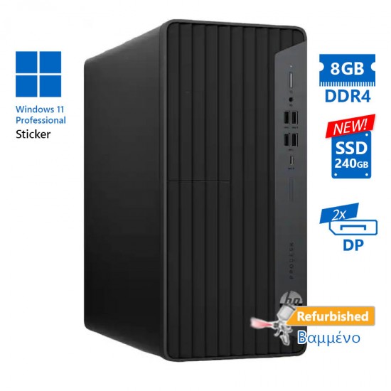 HP EliteDesk 800G6 Tower i5-10500/8GB DDR4/240GB SSD New/No ODD/11P Grade A+ Refurbished PC