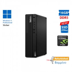 Lenovo M70s Gen5 SFF i5-14400/16GB DDR5/256GB SSD New/Nvidia Quadro P400(2GB)/No ODD/11P Grade A+ Re
