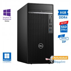 Dell 7080 Tower i5-10500/8GB DDR4/256GB SSD New/No ODD/10P Grade A+ Refurbished PC