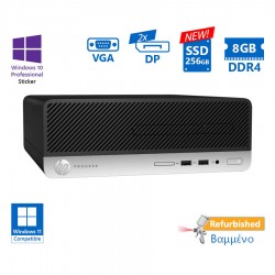 HP 400G6 SFF i5-9500/8GB DDR4/256GB SSD New/No ODD/10P Grade A+ Refurbished PC